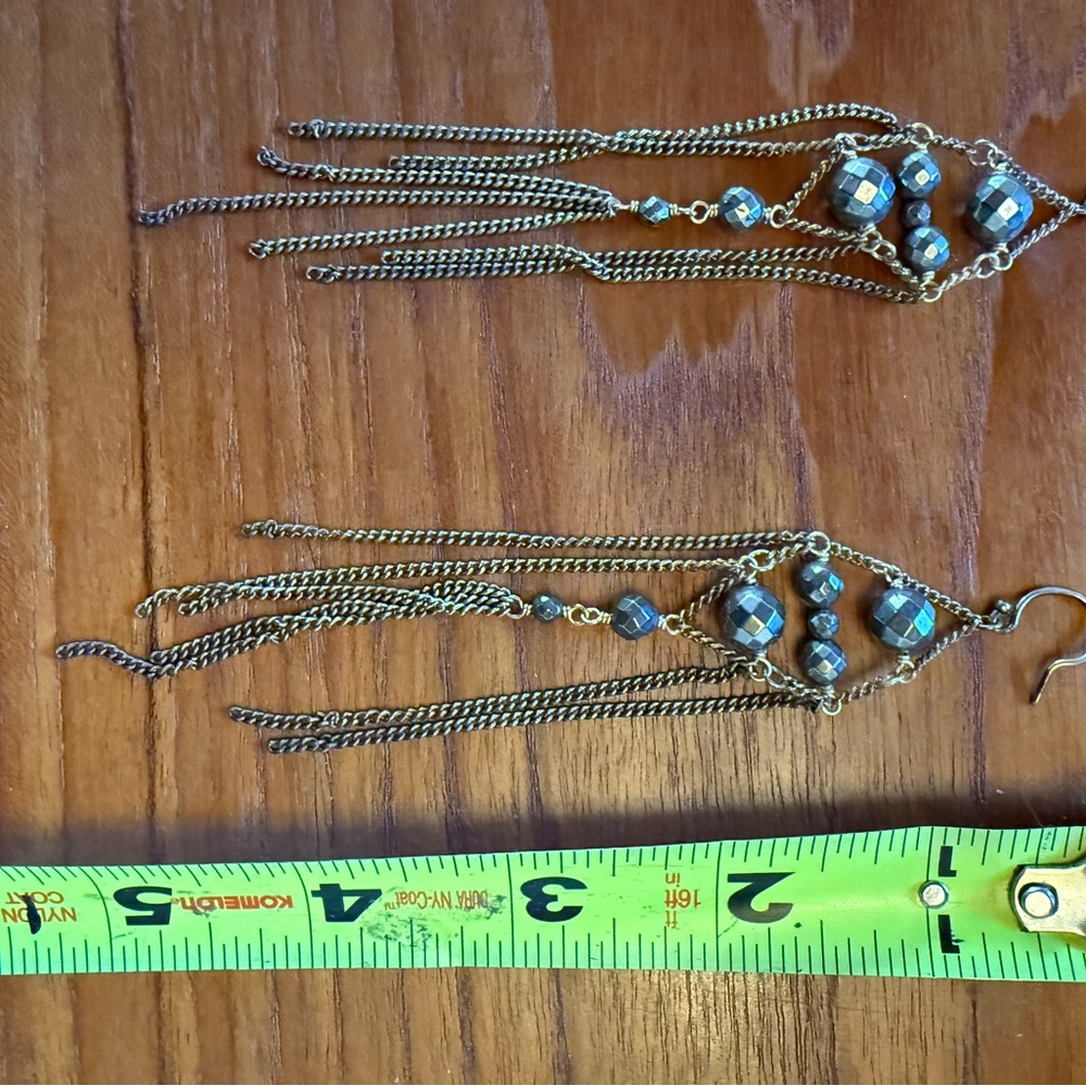 Elegant Gold and Silver Dangle Earrings